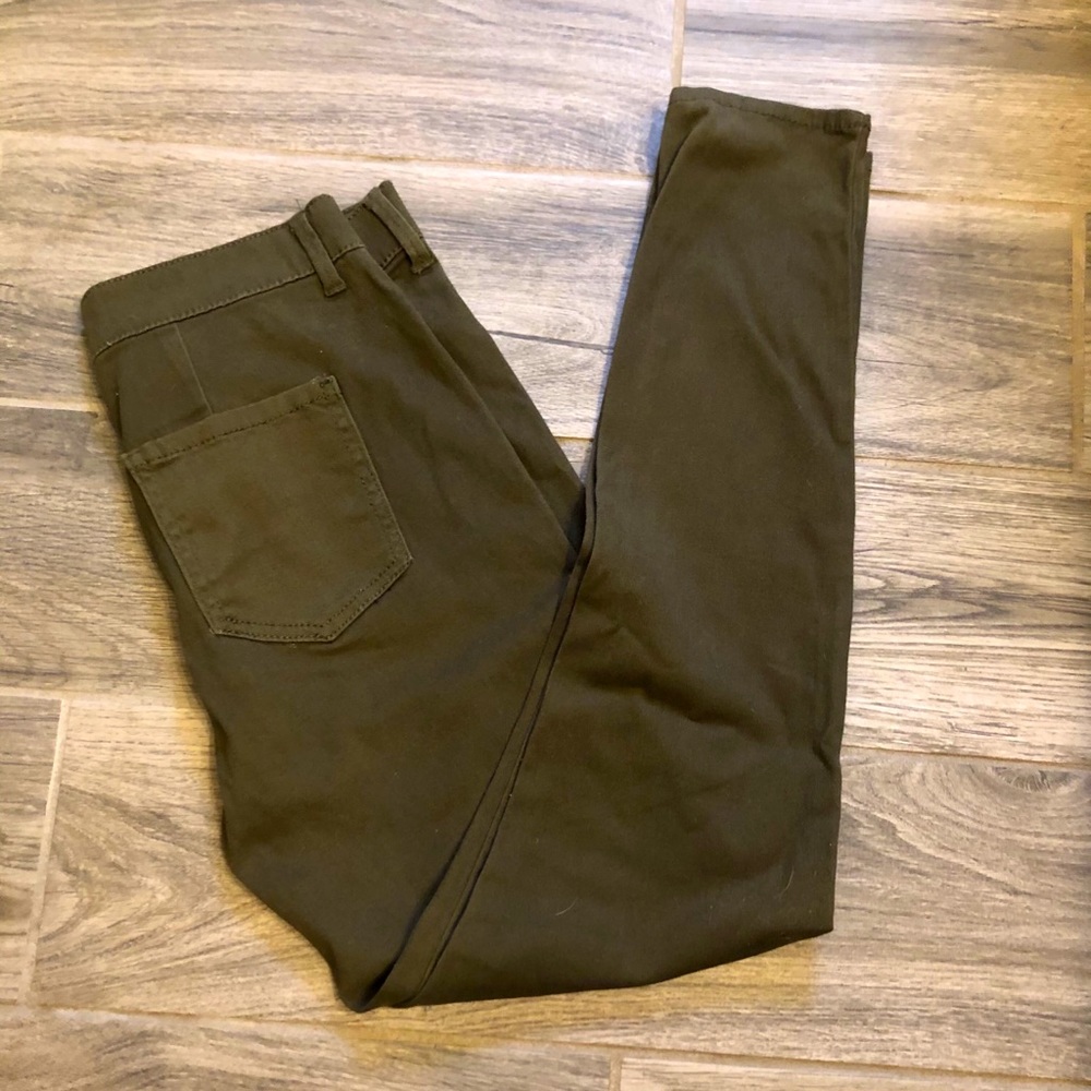 Olive green jeggings